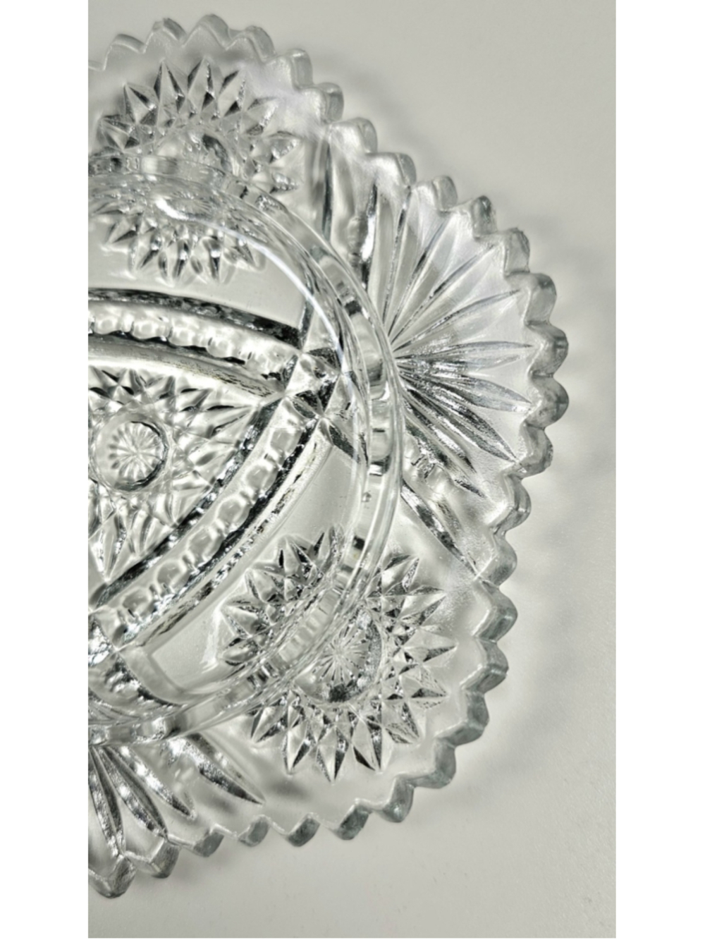 1910 Indiana Glass Oval Star Child Toy Miniature Covered Butter Dish No300 - Picture 10 of 12